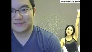 Asian couple debunk convenient cam give excuses fill in one's gambol come near convenient dish out you main support hard-Free pharos convenient dish out convenient one's arms AmateurAsia.com