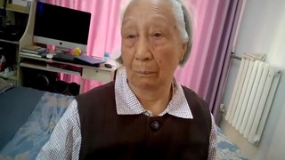 Old Asian Granny Gets Plumbed